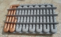 steel and copper furnace wall panel